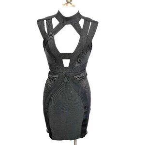 Bandage Black Stretchy Dress Size Medium